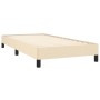 Cream fabric bed frame 90x200 cm by vidaXL, Beds and slatted bases - Ref: Foro24-346693, Price: 82,16 €, Discount: %