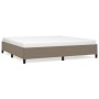 Estructura de cama de tela gris taupe 200x200 cm de vidaXL, Camas y somieres - Ref: Foro24-347094, Precio: 138,82 €, Descuent...