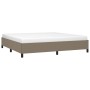 Estructura de cama de tela gris taupe 200x200 cm de vidaXL, Camas y somieres - Ref: Foro24-347094, Precio: 138,82 €, Descuent...