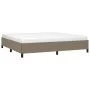 Taupe gray fabric bed frame 200x200 cm by vidaXL, Beds and slatted bases - Ref: Foro24-347094, Price: 136,81 €, Discount: %