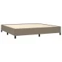 Taupe gray fabric bed frame 200x200 cm by vidaXL, Beds and slatted bases - Ref: Foro24-347094, Price: 136,81 €, Discount: %