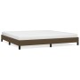 Estructura de cama tela marrón oscuro 200x200 cm de vidaXL, Camas y somieres - Ref: Foro24-346747, Precio: 114,43 €, Descuent...