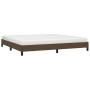 Estructura de cama tela marrón oscuro 200x200 cm de vidaXL, Camas y somieres - Ref: Foro24-346747, Precio: 114,43 €, Descuent...