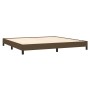 Estructura de cama tela marrón oscuro 200x200 cm de vidaXL, Camas y somieres - Ref: Foro24-346747, Precio: 114,43 €, Descuent...