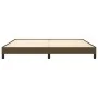 Dark brown fabric bed frame 200x200 cm by vidaXL, Beds and slatted bases - Ref: Foro24-346747, Price: 116,57 €, Discount: %