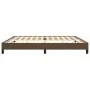 Dark brown fabric bed frame 200x200 cm by vidaXL, Beds and slatted bases - Ref: Foro24-346747, Price: 116,57 €, Discount: %