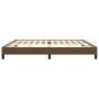 Estructura de cama tela marrón oscuro 200x200 cm de vidaXL, Camas y somieres - Ref: Foro24-346747, Precio: 114,43 €, Descuent...
