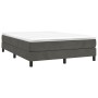 Estructura de cama de terciopelo gris oscuro 140x200 cm de vidaXL, Camas y somieres - Ref: Foro24-3120773, Precio: 101,49 €, ...