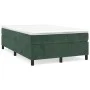 Dark green velvet box spring bed frame 120x200cm by vidaXL, Beds and slatted bases - Ref: Foro24-3121111, Price: 136,10 €, Di...
