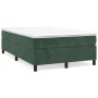 Dunkelgrüner Boxspring-Bettrahmen aus Samt, 120 x 200 cm von vidaXL, Betten und Lattenroste - Ref: Foro24-3121111, Preis: 142...