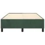 Dark green velvet box spring bed frame 120x200cm by vidaXL, Beds and slatted bases - Ref: Foro24-3121111, Price: 136,10 €, Di...