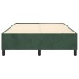 Dunkelgrüner Boxspring-Bettrahmen aus Samt, 120 x 200 cm von vidaXL, Betten und Lattenroste - Ref: Foro24-3121111, Preis: 142...