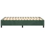 Dunkelgrüner Boxspring-Bettrahmen aus Samt, 120 x 200 cm von vidaXL, Betten und Lattenroste - Ref: Foro24-3121111, Preis: 142...
