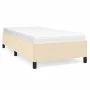 Bettrahmen aus cremefarbenem Stoff, 90 x 190 cm von vidaXL, Betten und Lattenroste - Ref: Foro24-347031, Preis: 82,52 €, Raba...