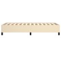 Estructura de cama de tela color crema 90x190 cm de vidaXL, Camas y somieres - Ref: Foro24-347031, Precio: 82,03 €, Descuento: %