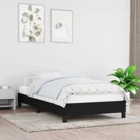 Black fabric bed frame 80x200 cm by vidaXL, Beds and slatted bases - Ref: Foro24-346674, Price: 75,52 €, Discount: %