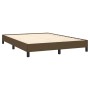 Estructura de cama de tela marrón 140x200 cm de vidaXL, Camas y somieres - Ref: Foro24-346723, Precio: 102,57 €, Descuento: %