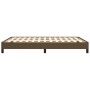 Estructura de cama de tela marrón 140x200 cm de vidaXL, Camas y somieres - Ref: Foro24-346723, Precio: 102,57 €, Descuento: %