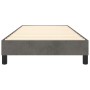 Estructura de cama de terciopelo gris oscuro 90x190 cm