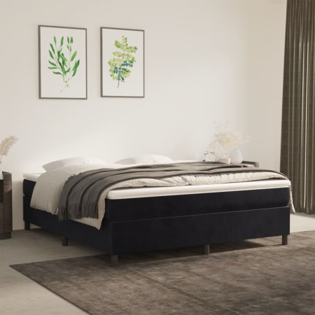 Estructura de cama de terciopelo gris claro 160x200 cm de vidaXL, Camas y somieres - Ref: Foro24-3121128, Precio: 143,98 €, D...