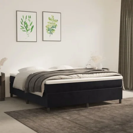 Estructura de cama de terciopelo gris claro 160x200 cm de vidaXL, Camas y somieres - Ref: Foro24-3121128, Precio: 136,69 €, D...