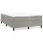 Hellgrauer Samtbettrahmen 140x190 cm von vidaXL, Betten und Lattenroste - Ref: Foro24-3121114, Preis: 148,06 €, Rabatt: %