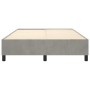 Estructura de cama de terciopelo gris claro 140x190 cm de vidaXL, Camas y somieres - Ref: Foro24-3121114, Precio: 153,68 €, D...