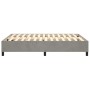 Estructura de cama de terciopelo gris claro 140x190 cm de vidaXL, Camas y somieres - Ref: Foro24-3121114, Precio: 153,68 €, D...