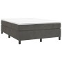 Estructura de cama de terciopelo gris oscuro 140x190 cm de vidaXL, Camas y somieres - Ref: Foro24-3121115, Precio: 121,31 €, ...