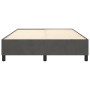 Estructura de cama de terciopelo gris oscuro 140x190 cm de vidaXL, Camas y somieres - Ref: Foro24-3121115, Precio: 121,31 €, ...