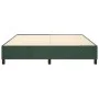 Dark green velvet box spring bed frame 160x200cm by vidaXL, Beds and slatted bases - Ref: Foro24-3121129, Price: 133,77 €, Di...