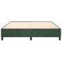 Dunkelgrüner Boxspring-Bettrahmen aus Samt, 160 x 200 cm von vidaXL, Betten und Lattenroste - Ref: Foro24-3121129, Preis: 144...