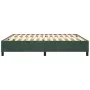 Dark green velvet box spring bed frame 160x200cm by vidaXL, Beds and slatted bases - Ref: Foro24-3121129, Price: 133,77 €, Di...