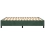 Dunkelgrüner Boxspring-Bettrahmen aus Samt, 160 x 200 cm von vidaXL, Betten und Lattenroste - Ref: Foro24-3121129, Preis: 144...