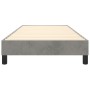 Light gray velvet bed frame 100x200 cm by vidaXL, Beds and slatted bases - Ref: Foro24-3120754, Price: 96,06 €, Discount: %
