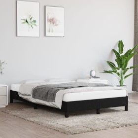 Estructura de cama de tela gris claro 120x200 cm