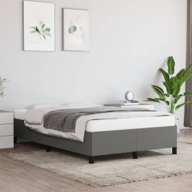 Dunkelgrauer Stoffbettrahmen 120x200 cm von vidaXL, Betten und Lattenroste - Ref: Foro24-347051, Preis: 122,86 €, Rabatt: %