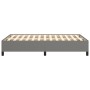 Estructura de cama de tela gris oscuro 120x200 cm