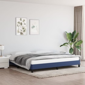 Blue taupe gray fabric bed frame 200x200 cm by vidaXL, Beds and slatted bases - Ref: Foro24-346750, Price: 105,54 €, Discount: %