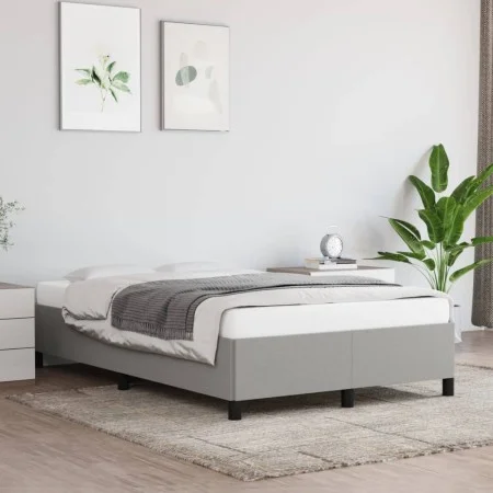 Light gray fabric bed frame 120x200 cm by vidaXL, Beds and slatted bases - Ref: Foro24-347050, Price: 107,76 €, Discount: %