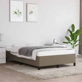 Taupe gray fabric bed frame 120x200 cm by vidaXL, Beds and slatted bases - Ref: Foro24-347054, Price: 116,32 €, Discount: %