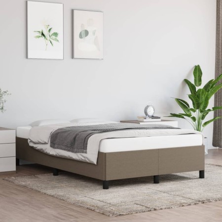 Taupe gray fabric bed frame 120x200 cm by vidaXL, Beds and slatted bases - Ref: Foro24-347054, Price: 120,76 €, Discount: %