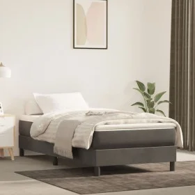 Dunkelgrauer Samtbettrahmen 90x200 cm von vidaXL, Betten und Lattenroste - Ref: Foro24-3120749, Preis: 75,30 €, Rabatt: %