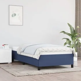 Black fabric bed frame 100x200 cm by vidaXL, Beds and slatted bases - Ref: Foro24-347048, Price: 92,04 €, Discount: %