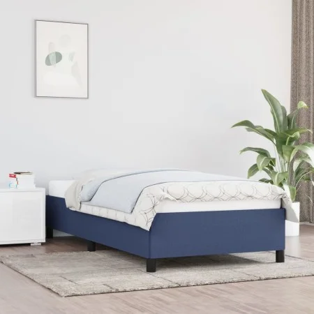 Estructura de cama de tela negro 100x200 cm de vidaXL, Camas y somieres - Ref: Foro24-347048, Precio: 92,04 €, Descuento: %