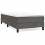 Estructura de cama de terciopelo gris oscuro 90x200 cm de vidaXL, Camas y somieres - Ref: Foro24-3120749, Precio: 76,31 €, De...
