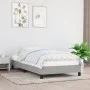 Light gray fabric bed frame 90x190 cm by vidaXL, Beds and slatted bases - Ref: Foro24-346680, Price: 76,47 €, Discount: %