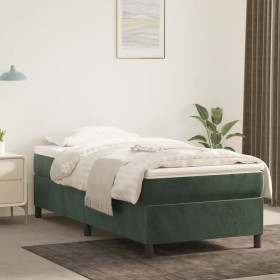 Bettgestell aus grünem Samt, 90 x 200 cm von vidaXL, Betten und Lattenroste - Ref: Foro24-3121099, Preis: 92,81 €, Rabatt: %