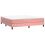 Estructura de cama de terciopelo rosa 160x200 cm de vidaXL, Camas y somieres - Ref: Foro24-3120783, Precio: 104,47 €, Descuen...