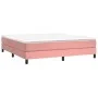 Estructura de cama de terciopelo rosa 160x200 cm de vidaXL, Camas y somieres - Ref: Foro24-3120783, Precio: 102,67 €, Descuen...